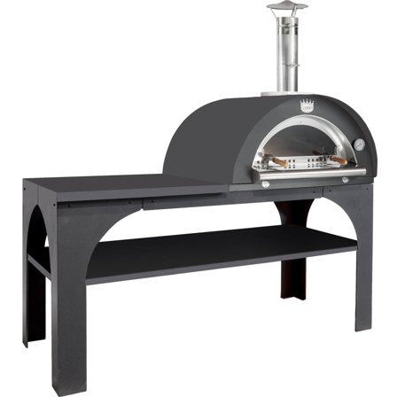 Clementi forni Pizza Party Brændefyret Pizzaovn 80x60 cm. Antracit | KitchenOne