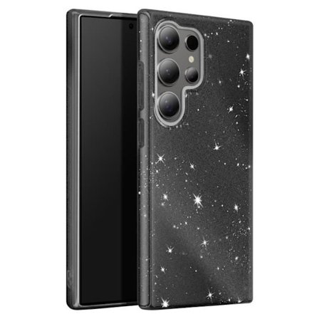 Coque Paillette för Samsung Galaxy S24 Ultra Silikon Ultra tunn Svart