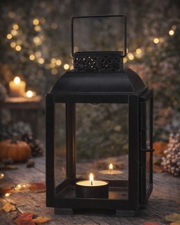 Kleine schwarze Laterne