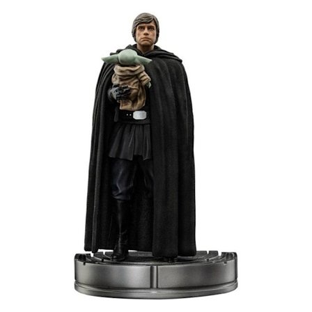 Iron Studios - Star Wars The Mandalorian - 1/10 Art Scale Luke Skywalker och Grogu Statyette 21 cm