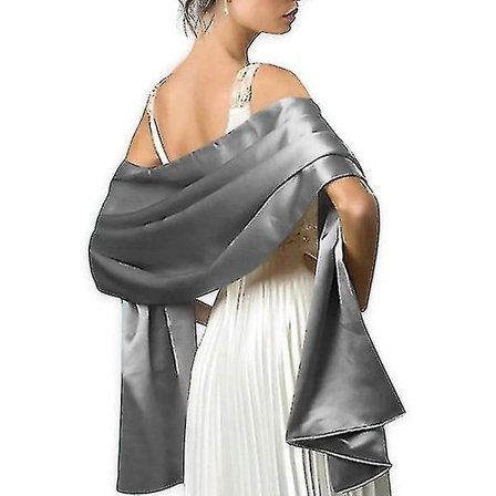 Myk satengsilkeskjerf egnet for kjoler dame tilbehør