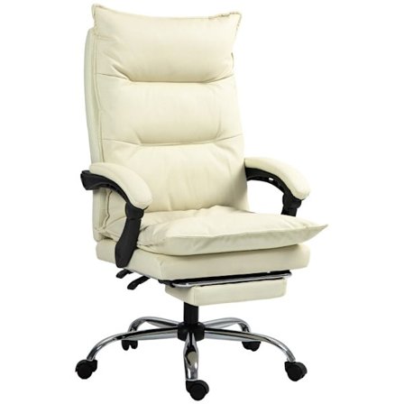 Rootz Ergonomic Office Chair - Datorstol - Snurrstol - Fuskläder - Justerbar höjd - Beige - 66cm x 72cm x 130cm