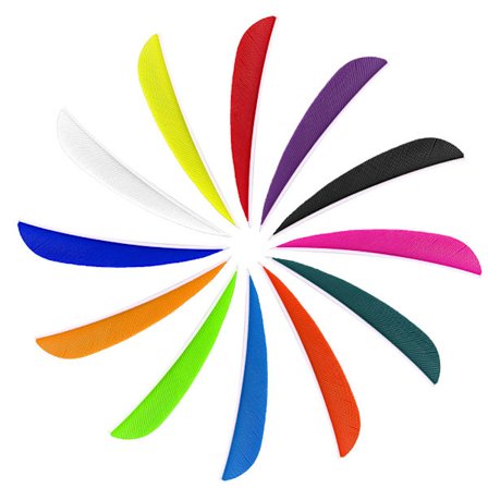 12 st 3 tum fjäder DIY pilfjädrar tillbehör för bågskytte jakt skytte