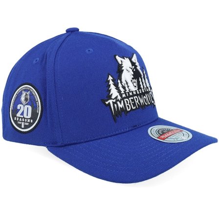 Mitchell & Ness - Azul adjustable Gorra - Minnesota Timberwolves Coldwal Classic Red Blue A-Frame Adjustable @ Hatstore