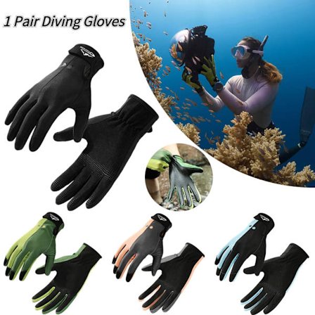 1 par sommerdykkerhandsker Snorkling Padling Surfing Kajak Kanosejlads Våddragt Handsker Vandsportsvanter