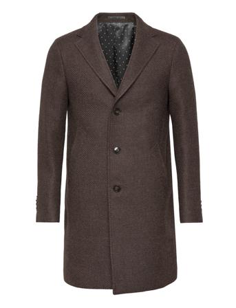 British Wool - Retro Coat Outerwear Coats Winter Coats Brun SAND