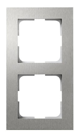 Elko Plus Option Kombinationsram stål 2-fack, Strömbrytare & vägguttag