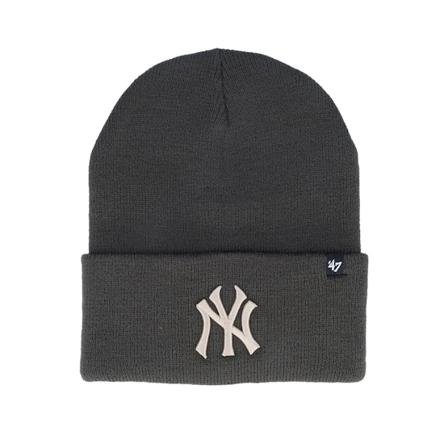 47 Brand - MLB Grå cuff Beanie - New York Yankees MLB Haymaker 47 Knit Charcoal Cuff @ Hatstore