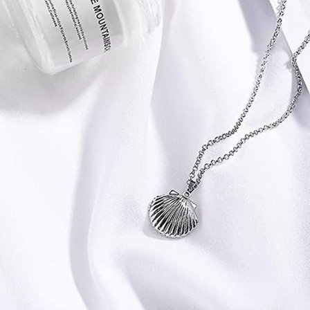 Seashell-Halskæde med Vedhæng til Kvinder og Piger, Nautisk Strand-Skalstil, Justerbar Kæde Choker Vedhæng Halskæder Smykker