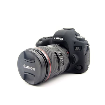 Canon EOS 6D beskyttelsesetui i blødt silikone - Sort