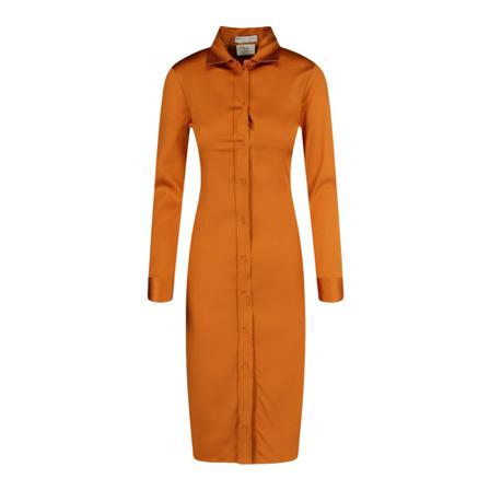 Bottega Veneta Dresses , Oranje , Dames , Maat: S Blousejurken