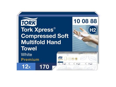 TORK Pappershandduk Xpress Komprimerad Mjuk Multifold Premium H2 2040/fp - Lyreco - Städ och hygien - Toalettpapper och torkpapper - Pappershanddukar