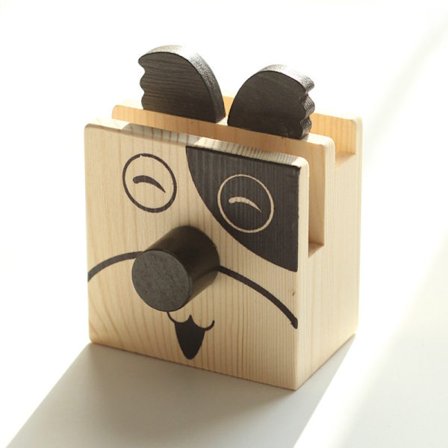 (Hund)Multifunksjonell pennbrikke for briller i tre, ZQKLA