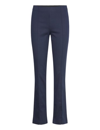 Monki Regular Waist Press Crease Trousers - Navy - 40