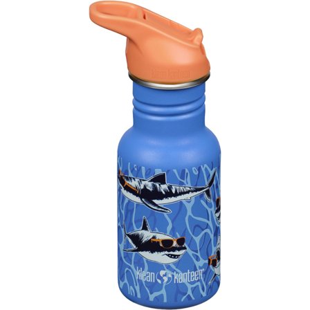 Klean kanteen Kid Classic Narrow Flip Vandflaske 355 ml, Sharks in Shades | KitchenOne