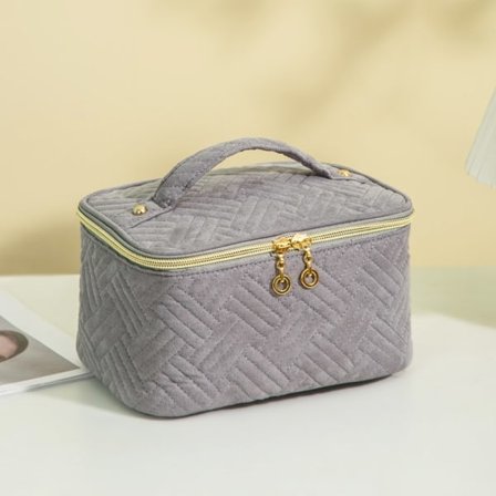 Sminkväska Kosmetisk väska GRÅ grå