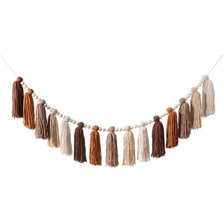 Boho Tassel Guirlande Terracotta Regnbue Western Vægdekoration