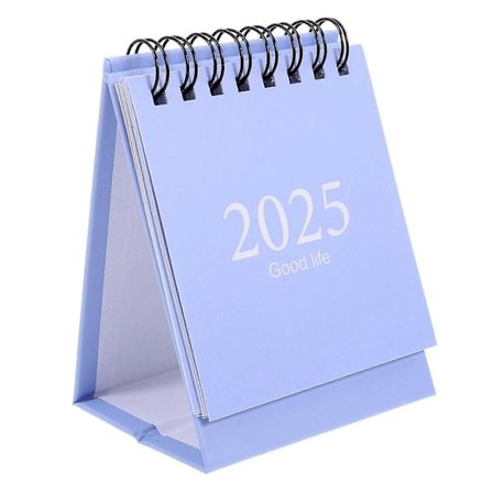 Mini Bordkalender 2024-2025 Års Bord Mini Kalender Dekorativ Spiral Kalender Bordplade Kalender