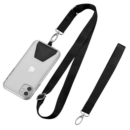 Mobiltelefon Lanyard til Nøgler 2 Stykker Halsrem og Håndleds Lasso Nøglering Holder Universal Telefon Nøglering Holder Kompatibel med iPhone, Samsung