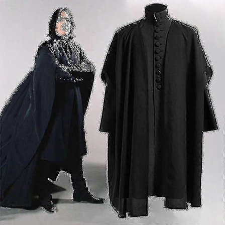 Halloween Kostume Harry Potter Professor Snape Halloween Kostume Kappe og foringssæt[YJD]