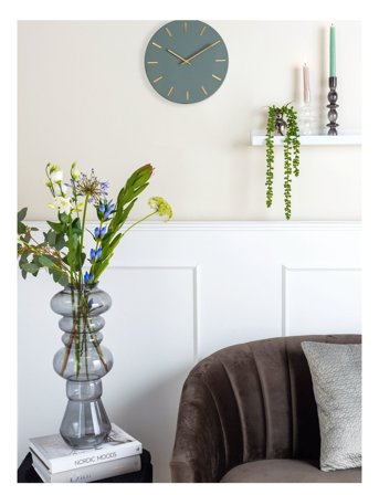 Wall Clock Charm Green KARLSSON