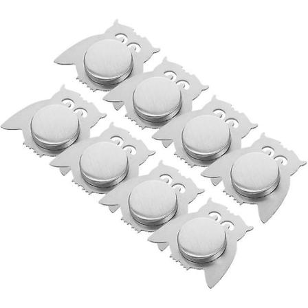 Magnetisk duk-hengende vindusskjermer for hjemmeklipsfiksering Anti-klokkedeksel Rustfritt stål klemmer Ornament Silver 2