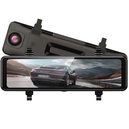 4k Speil Dash Cam 1080P Ryggekamera Med 10.88 Tommers IPS Touch