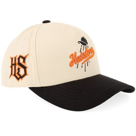 Hatstore - Beige adjustable Keps - Flying Cap Stone/Black Green A-frame Adjustable @ Hatstore