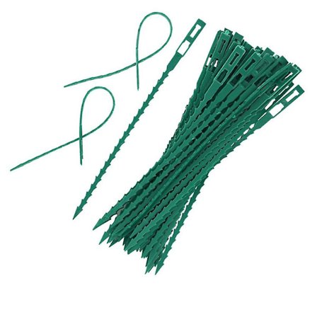 500 stk Plantebånd Justerbare Hagebånd, Plantebånd Og Støtte, Hjelper Med Å Støtte Planter Og Busker, Fleksible Plast Twist-Bånd (17 cm) (FMY)
