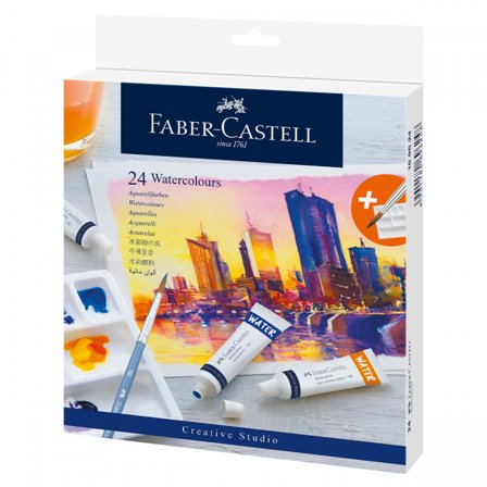 Faber-Castell Watercolour set 24x9 ml + palette