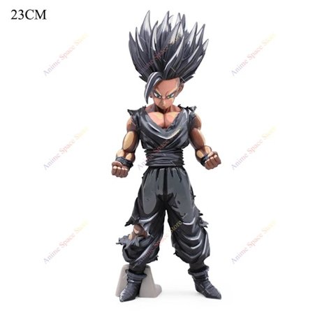 4 stilar Dragon Ball Z Son Gohan Super Saiyan Fighting Chocolate Black Ver. Figurleksaker PVC Action Figur Modell Hög kvalitet