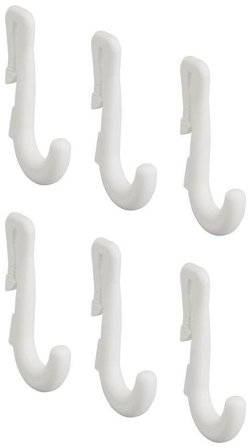 Elfa 474910 Krok u-formad, 6-pack, Garderobsinredning