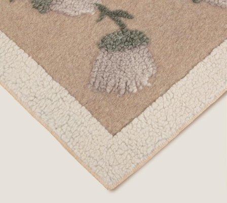 Frati Home Pledd Kokt-Ull Fane-White 150x190