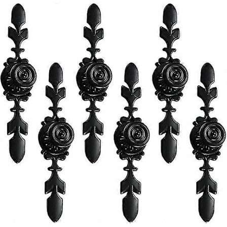 6 Delar Dörrknoppar Handtag Knopp Skåp Drag Handtag Knoppar Möbelknopp Vintage Stil Handtag Knopp Vintage Lådhandtag med Skruvar, för Skåp Kopp
