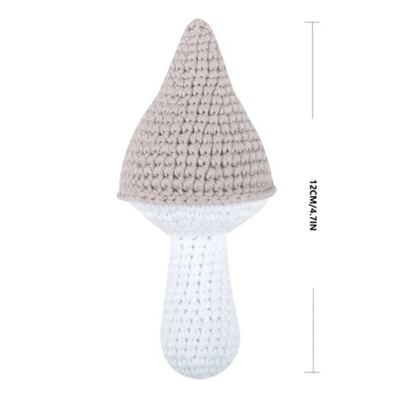 9 cm Kawaii söt liten svamp skallra Plyschleksaker Fyllda grönsaker Svamp Mjuk plysch dockleksak Barn Barn Baby