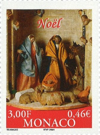 Monaco - Julen 2000 - Postfrisk frimærke