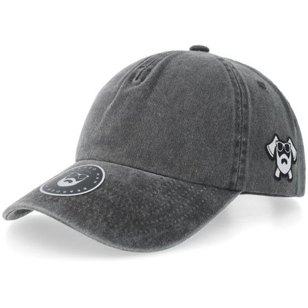 Bearded Man - Svart unconstructed Keps - Bm Crossed Axes Vintage Black A-frame Dad Cap @ Hatstore