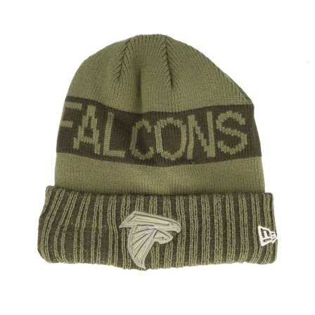 New Era - Verde cuff Beanie - Atlanta Falcons NFL Salute To Service Green Knit Cuff @ Hatstore