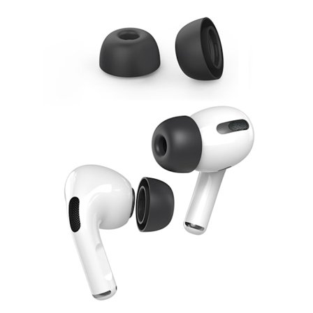 Ahastyle 1 Par AirPods Pro 2 -korvatulpat silikonia Musta Large