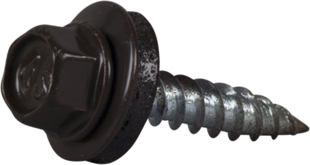 ESSVE 64229 Farmerskrue 4,8 x 25 mm, skarp spiss, 250-pakning RR32 (Mørkebrun), Innfesting