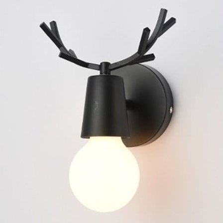 Antlers Vegglampe SVART JERN JERN black_ma