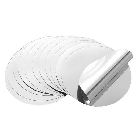 Ounona 12 stk. aluminiumsfolie vinhellingsbrett fleksibelt dryppstopp helleskjær (sølv)