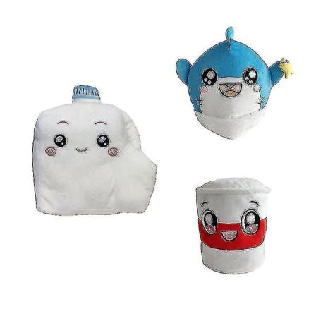 Lankybox Plyslegetøj Milky Shark Tree Barrel Stuffed Kid Game Figure_y 16.5 bucket