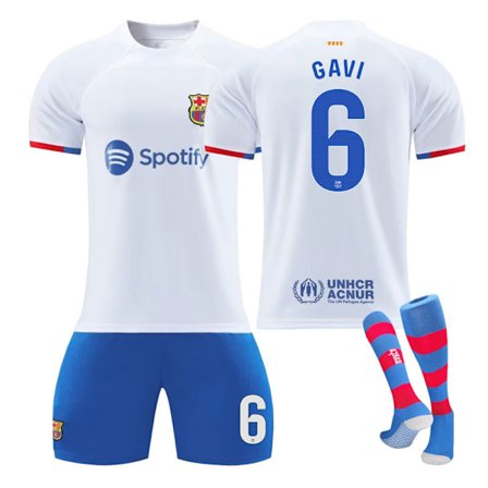 2324 Barcelona bortatröja barn student träning vuxen set jersey sportuniform herr- och damfotbollsuniform NO.6 NO.6