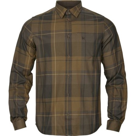 Härkila M's Akse Long-Sleeved Shirt Willow Green Check