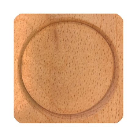 Bordskåner, Lyst Træ - Firkant - Nr. 3
