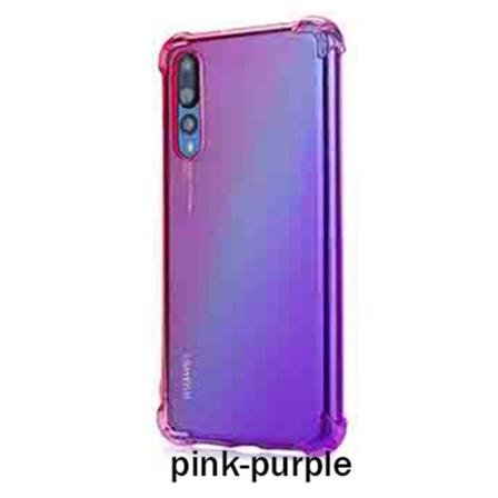 Genomtänkt Air-Bag Silikonskal - Huawei P20 Pro Rosa/Lila