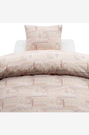 Borganäs of Sweden - Påslakan Set Jasmine - Orange - Påslakanset - 150X210 - Från Homeroom