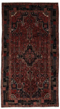 Koliai Rug Oriental Black/Dark Red (Wool, Persia)