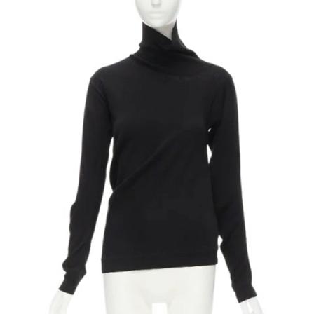 Maison Margiela Pre-owned, Pre-owned Wool tops Zwart, Dames, Maat:M,wol
